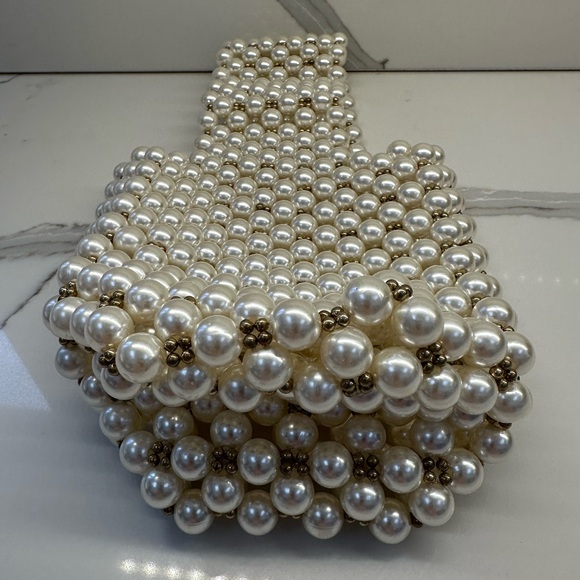 Elegant April Pearl Clutch/Handbag